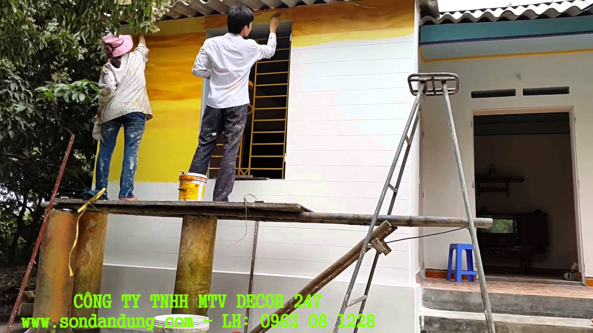 Thi công sơn nước - Tổ Đội Thầu Xây Dựng Huyền Trang